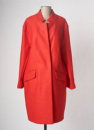 Manteau long rouge DEVERNOIS femme