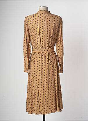 Robe mi-longue marron DEVERNOIS femme