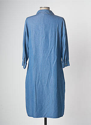 Robe mi-longue bleu DEVERNOIS femme