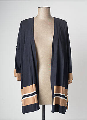 Gilet manches longues bleu DEVERNOIS femme