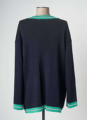 Gilet manches longues bleu DEVERNOIS femme