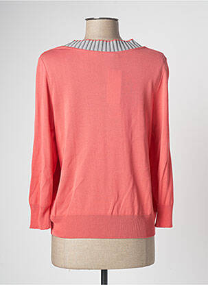 Gilet manches longues rose DEVERNOIS femme