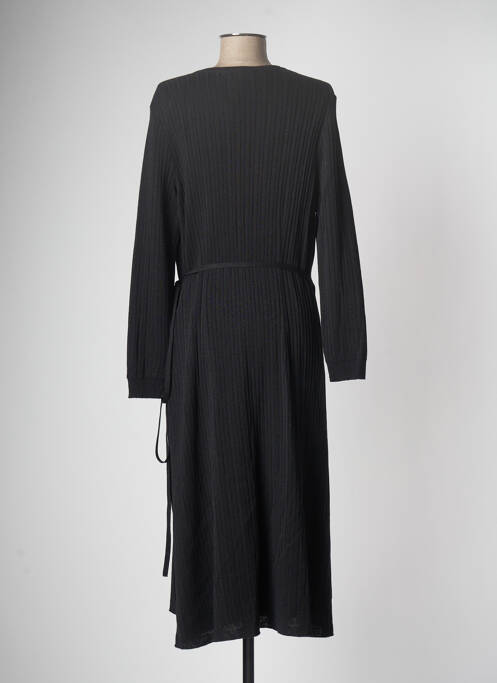 Robe mi-longue noir DEVERNOIS pour femme