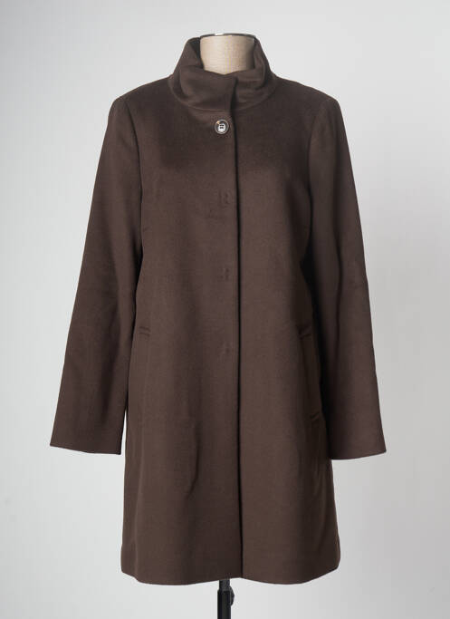 Manteau long marron DEVERNOIS pour femme