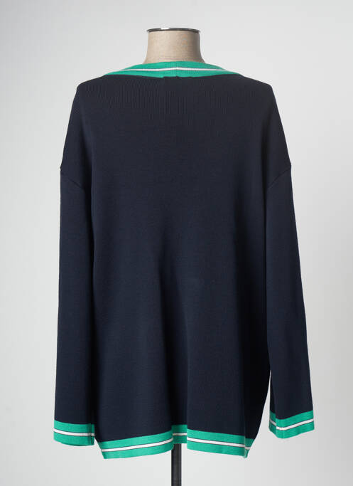 Gilet manches longues bleu DEVERNOIS pour femme