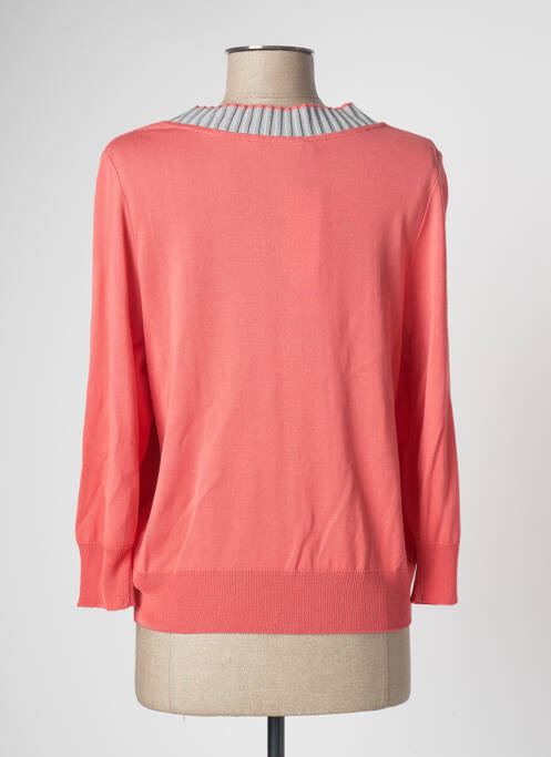 Gilet manches longues rose DEVERNOIS pour femme