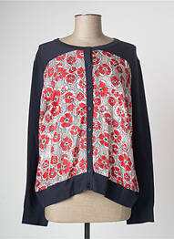 Gilet manches longues rouge DEVERNOIS femme