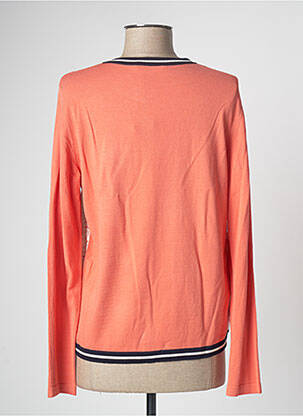 Gilet manches longues orange DEVERNOIS femme