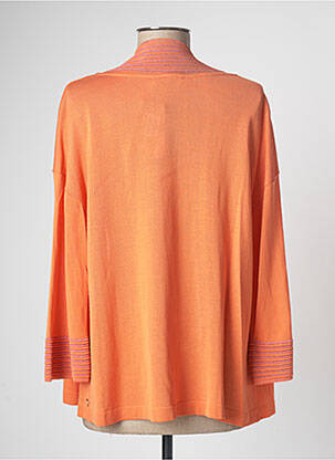 Gilet manches longues orange DEVERNOIS femme