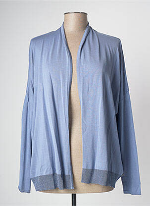 Gilet manches longues bleu DEVERNOIS femme