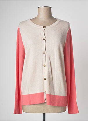 Gilet manches longues beige DEVERNOIS femme
