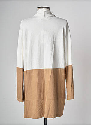 Gilet manches longues beige DEVERNOIS femme