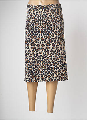 Jupe mi-longue beige DEVERNOIS femme