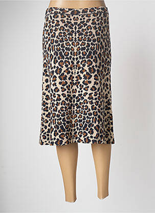 Jupe mi-longue beige DEVERNOIS femme