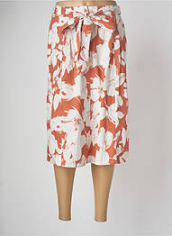 Jupe mi-longue orange DEVERNOIS femme