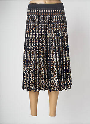 Jupe mi-longue beige DEVERNOIS femme