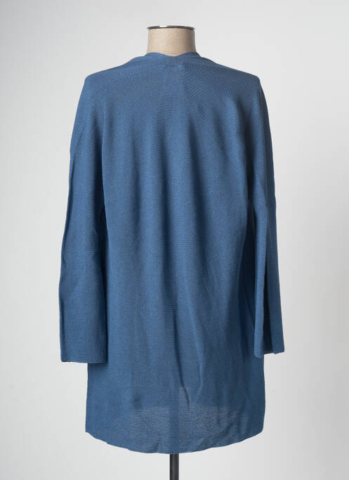 Gilet manches longues bleu DEVERNOIS pour femme