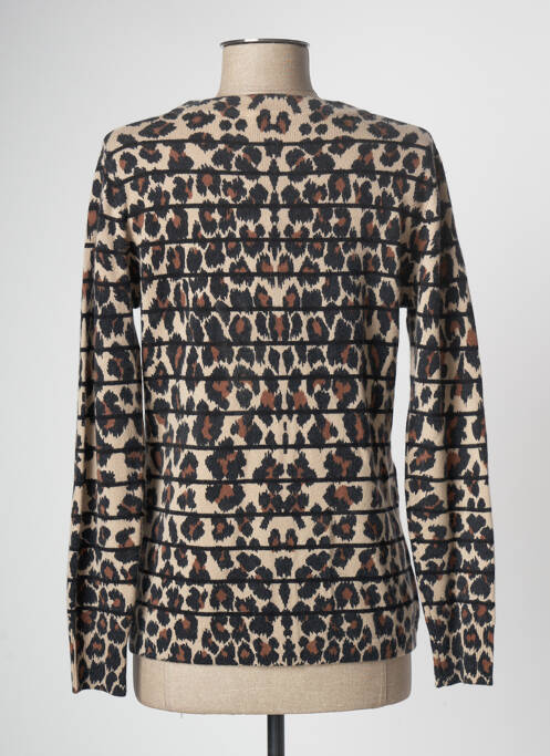 Gilet manches longues marron DEVERNOIS pour femme