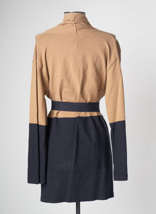 Gilet manches longues bleu DEVERNOIS pour femme