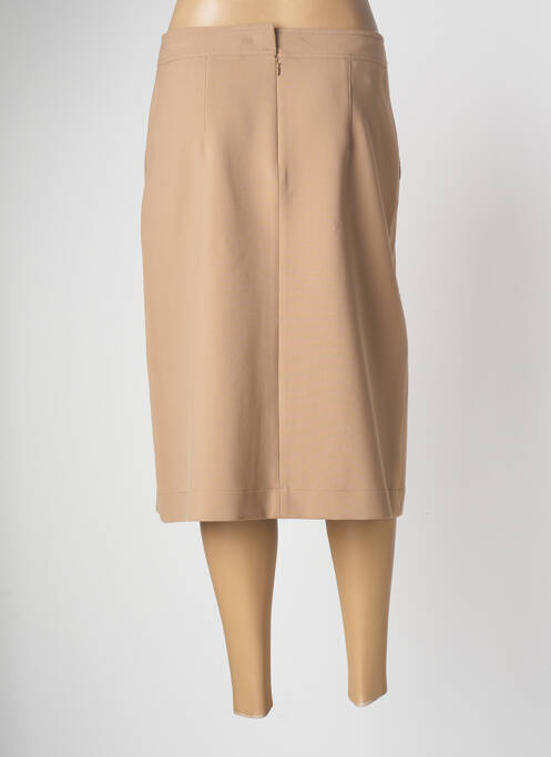 Jupe mi-longue marron DEVERNOIS pour femme