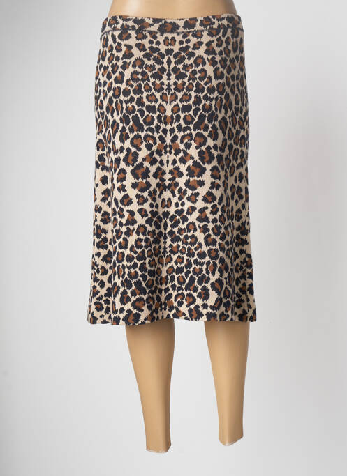 Jupe mi-longue beige DEVERNOIS pour femme