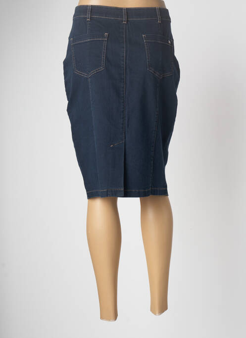 Jupe mi-longue bleu DEVERNOIS pour femme