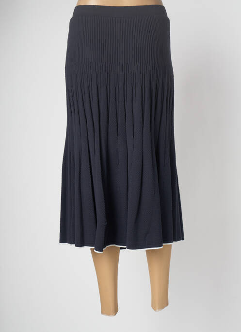 Jupe mi-longue bleu DEVERNOIS pour femme