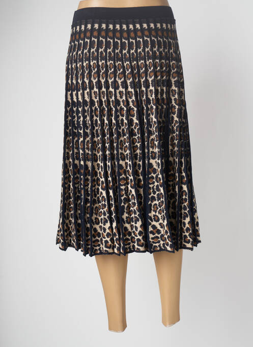 Jupe mi-longue beige DEVERNOIS femme