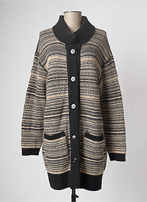 Gilet manches longues noir DEVERNOIS femme