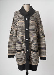 Gilet manches longues noir DEVERNOIS femme