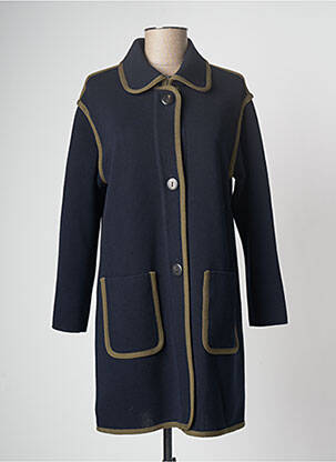 Gilet manches longues bleu DEVERNOIS femme