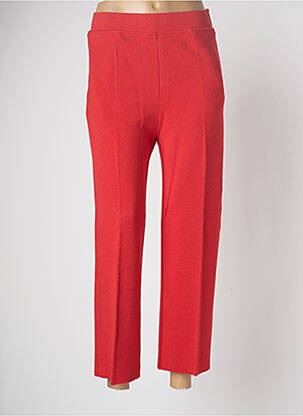 Pantalon droit rouge DEVERNOIS femme