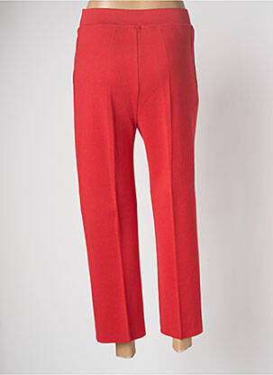 Pantalon droit rouge DEVERNOIS femme