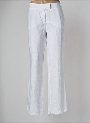 Pantalon droit blanc DEVERNOIS pour femme