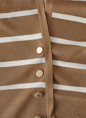 Col / tour de cou beige DEVERNOIS femme