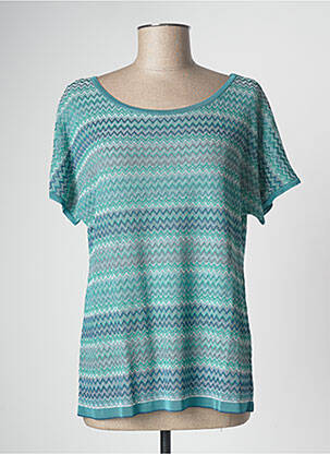 T-shirt bleu DEVERNOIS femme