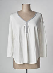 T-shirt blanc DEVERNOIS pour femme seconde vue