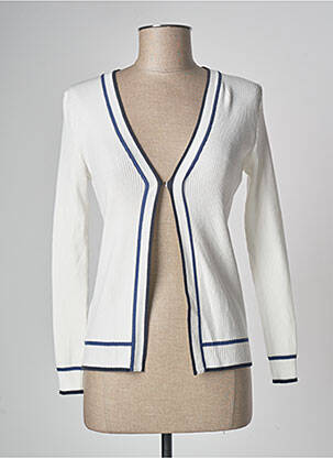 Gilet manches longues beige DEVERNOIS femme