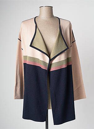 Gilet manches longues bleu DEVERNOIS femme