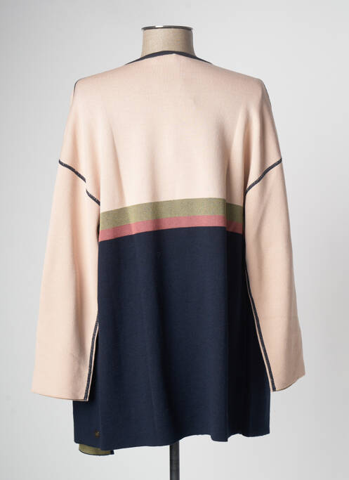 Gilet manches longues bleu DEVERNOIS pour femme