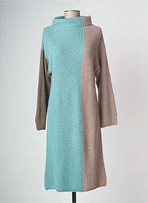 Robe pull bleu DEVERNOIS pour femme