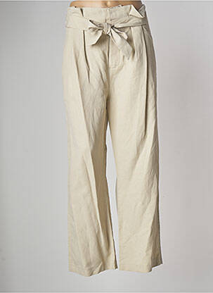 Pantalon large beige LAURENCE BRAS femme