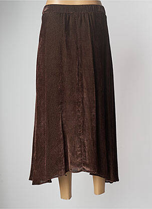 Jupe mi-longue rouge DIEGA femme