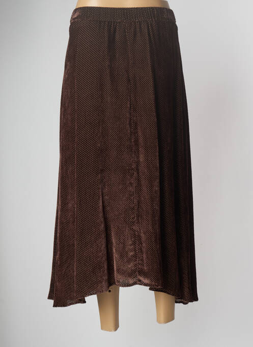 Jupe mi-longue rouge DIEGA pour femme