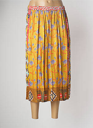 Jupe mi-longue jaune SACK'S femme