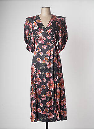 Robe mi-longue noir THE KOOPLES femme