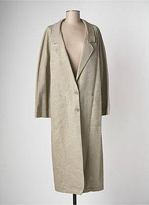 Manteau long beige NATHALIE VLEESCHOUWER pour femme