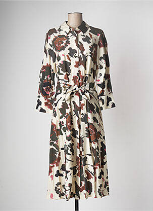Robe mi-longue beige OBJECT femme