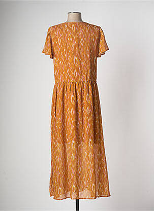 Robe mi-longue orange VILA femme
