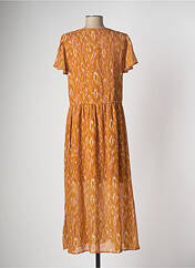 Robe mi-longue orange VILA pour femme seconde vue